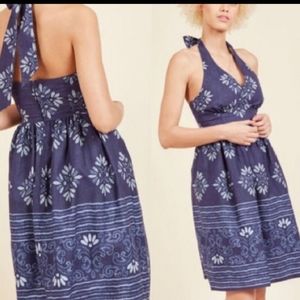 NWOT MODCLOTH BANDANA PRINT HALTER DRESS 4x